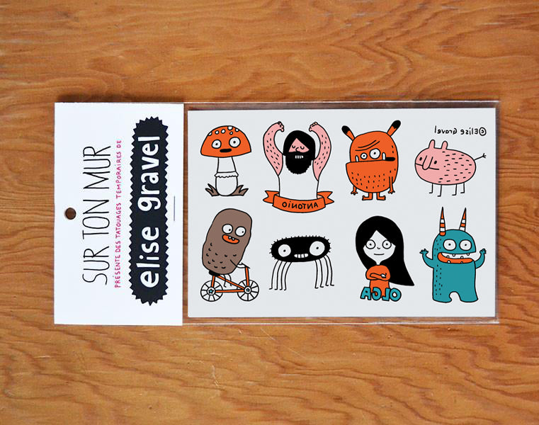 Temporary tattoos: Elise's world