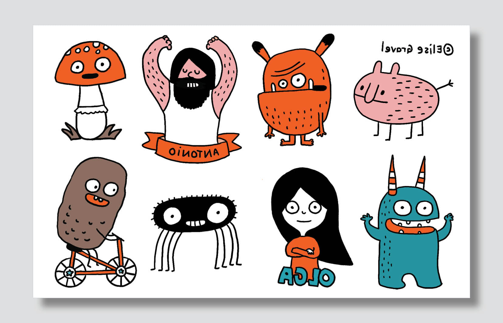 Temporary tattoos: Elise's world